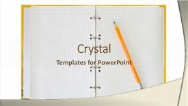  Presentation with notepad - Audience pleasing theme consisting of morning at deer lake park burnaby bc backdrop and a coral colored foreground