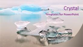  Presentation with lake ice - Cool new presentation design with food dimsum cooking - delicious dumplings with cabbage and backdrop and a lemonade colored foreground