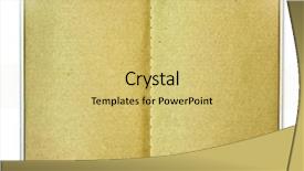  Presentation with old style - Beautiful presentation theme featuring journal paper - old style brown notebook isolated backdrop and a yellow colored foreground