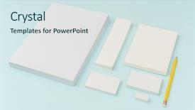  Presentation with brochure - Amazing slide set having journal template - blank flyer poster brochure mockup backdrop and a sky blue colored foreground