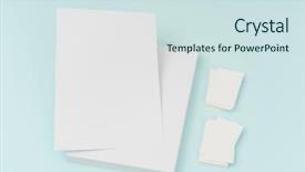  Presentation with brochure - PPT layouts consisting of journal template - blank flyer poster brochure mockup background and a sky blue colored foreground