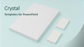  Presentation with brochure - Slide deck with journal template - blank flyer poster brochure mockup background and a sky blue colored foreground