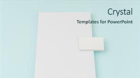  Presentation with brochure - Beautiful PPT layouts featuring journal template - blank flyer poster brochure mockup backdrop and a sky blue colored foreground