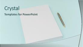  Presentation with brochure - Slides consisting of journal template - blank flyer poster brochure mockup background and a sky blue colored foreground