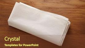  Presentation with newspaper - Presentation design enhanced with journal template - blank newspaper on the wooden background and a tawny brown colored foreground