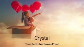  Presentation with dreams - PPT layouts with journey game - dreams of travel two children background and a yellow colored foreground