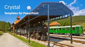  Presentation with journey - Amazing PPT theme having journey-in-sarganska-osmica-shargan backdrop and a teal colored foreground