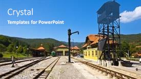  Presentation with journey - Colorful slides enhanced with journey-in-sarganska-osmica-shargan backdrop and a teal colored foreground