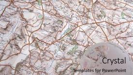  Presentation with british - Slide deck with journey roadmap - glass globe on part background and a light gray colored foreground