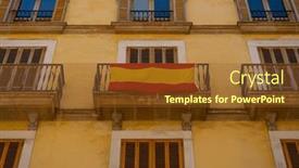  Presentation with journey - PPT theme consisting of journey-through-mallorca-s-streets and a  colored foreground