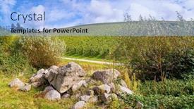  Presentation with journey - Presentation theme enhanced with journey-to-the-wine-region background and a light blue colored foreground