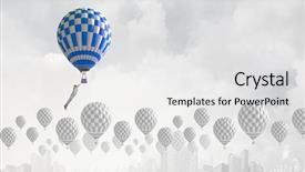 Presentation with balloon - Cool new presentation theme with  backdrop and a  colored foreground