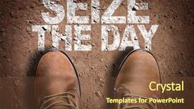  Presentation with trail - Presentation with trail with the text background and a tawny brown colored foreground