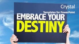  Presentation with embrace race - Amazing presentation theme having journey vision dream education - embrace your destiny card backdrop and a  colored foreground