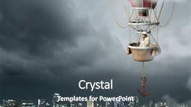  Presentation with travel - Beautiful slide deck featuring journey vision dream education - man travel in aerostat backdrop and a  colored foreground