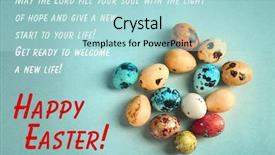  Presentation with greeting card - Slide set enhanced with joy lord - greeting card design easter eggs background and a light blue colored foreground