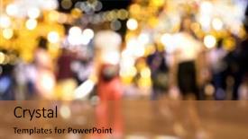  Presentation with christmas borders grunge border decoration - Colorful PPT theme enhanced with joy spiritual - conceptual defocused christmas decoration backdrop and a coral colored foreground