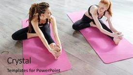  Presentation with two cute sisters playing - Cool new slides with joy spiritual - two happy cute young women backdrop and a coral colored foreground