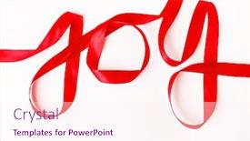  Presentation with joy - PPT layouts having joy-word-written-in-red background and a sky blue colored foreground