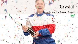  Presentation with race car a red racing - Audience pleasing slides consisting of joyful car racer celebrating victory backdrop and a lemonade colored foreground