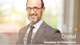  Presentation with teacher - Theme enhanced with joyful invitation - teacher man using glasses confident background and a gray colored foreground