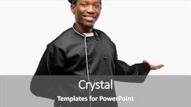  Presentation with cook chef - PPT theme enhanced with joyful invitation - young black cook wearing chef background and a dark gray colored foreground
