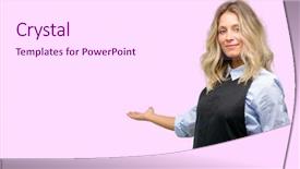  Presentation with black - Amazing slide set having joyful invitation - young shop owner wearing black backdrop and a white colored foreground