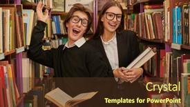  Presentation with black students - Slides featuring joyful-modern-students-in-black background and a tawny brown colored foreground