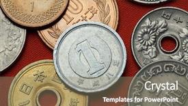  Presentation with japan - PPT layouts having jpy - coins of japan japanese one background and a  colored foreground
