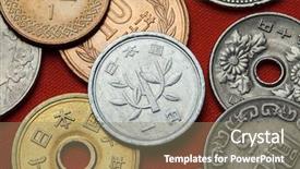  Presentation with tree and roots - Colorful theme enhanced with jpy - coins of japan young tree backdrop and a  colored foreground