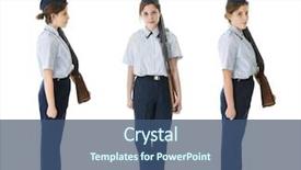  Presentation with on the right track - Theme having jrotc - profile front and face right background and a ocean colored foreground