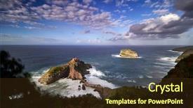  Presentation with san juan puerto rico - Slide set consisting of juan de gaztelugatxe is church background and a wine colored foreground