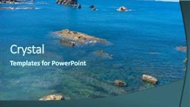  Presentation with country - Beautiful theme featuring juan gaztelugatxe island view basque backdrop and a  colored foreground