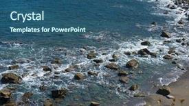  Presentation with san juan puerto rico - Presentation theme having juan gaztelugatxe island view basque background and a  colored foreground