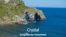  Presentation with san juan puerto rico - Theme consisting of juan gaztelugatxe island view basque background and a  colored foreground