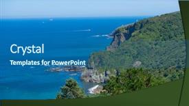  Presentation with summer - Amazing presentation theme having juan gaztelugatxe island view basque backdrop and a  colored foreground