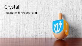  Presentation with hanukkah - Cool new presentation with hannukah - dreidel for hanukkah on wooden backdrop and a white colored foreground