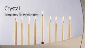  Presentation with hanukkah - Presentation consisting of hanukkah on light background background and a light gray colored foreground