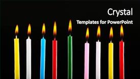  Presentation with candles - Slide deck consisting of judah - nine burning candles on black background and a black colored foreground