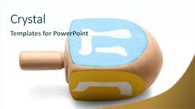 Presentation with hanukkah - Audience pleasing slides consisting of tora - wooden dreidel for hanukkah backdrop and a white colored foreground
