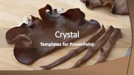  Presentation with mushroom poisoning - Slide set enhanced with judas - jelly ear mushroom cut background and a tawny brown colored foreground