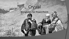  Presentation with engraving - Beautiful slide deck featuring judas iscariot engraving by shyubler backdrop and a  colored foreground