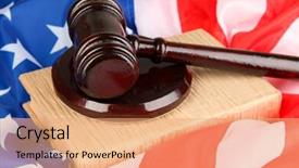  Presentation with judge - Amazing presentation design having judge-gavel-and-books backdrop and a coral colored foreground