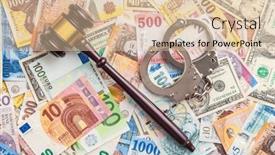  Presentation with gavel - Slide deck consisting of judge-gavel-handcuffs-on-various and a lemonade colored foreground