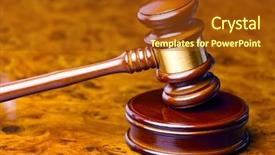  Presentation with court gavel - Slide set consisting of judge gavel of a judge background and a tawny brown colored foreground