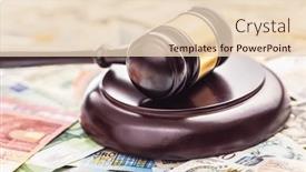  Presentation with gavel - Slides consisting of judge-gavel-on-the-various and a lemonade colored foreground