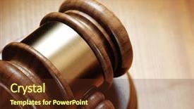  Presentation with gavel - Beautiful PPT layouts featuring judge gavel on wooden background backdrop and a  colored foreground