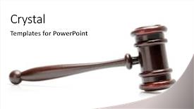  Presentation with judge - Colorful theme enhanced with judge gavel backdrop and a white colored foreground