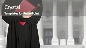  Presentation with judge - Colorful presentation enhanced with judge hammer with a judge backdrop and a gray colored foreground