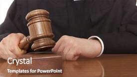  Presentation with judicial - PPT theme with judge referee hammer background and a tawny brown colored foreground